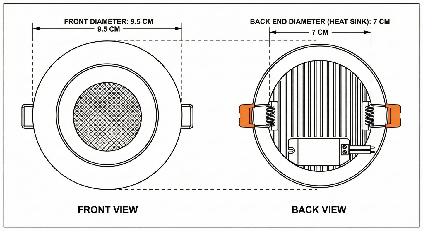 Recessed COB Downlight 6 Watt